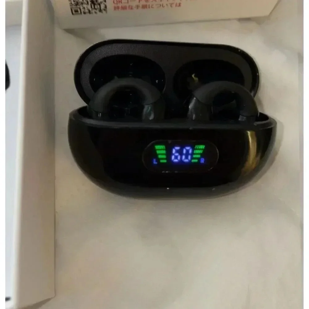 Willed Clip-On Wireless Earbuds Bluetooth 5.3 IPX4 Waterproof Black - Picture 9 of 10